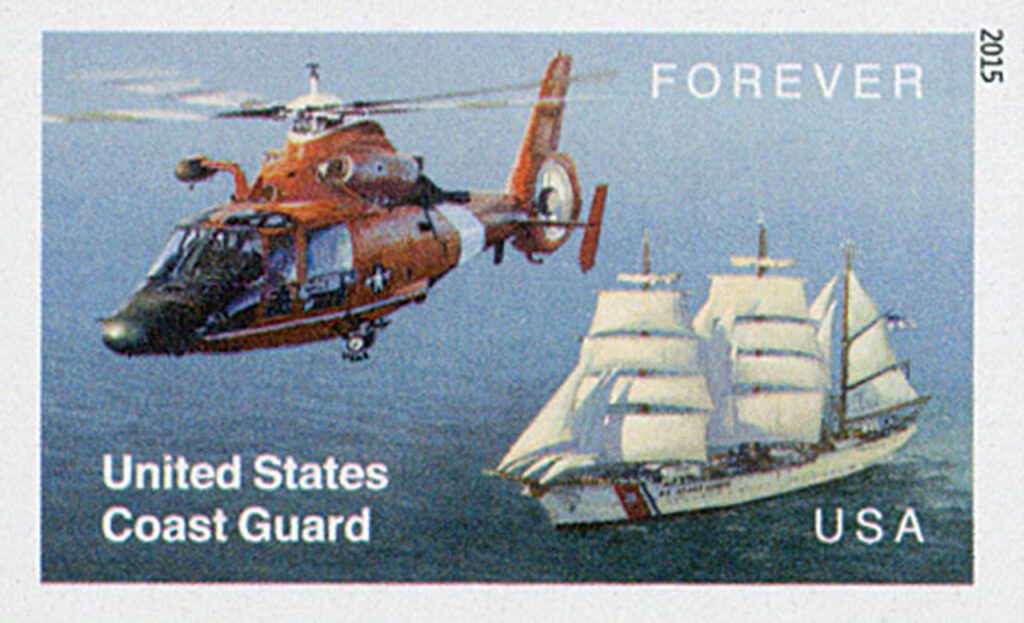 # 5008a - 2015 First-Class Forever Stamp - Imperforate United States Coast Guard