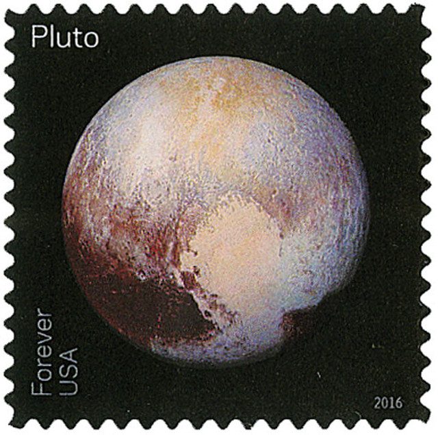 # 5077 - 2016 First-Class Forever Stamp - Pluto Explored!: Pluto