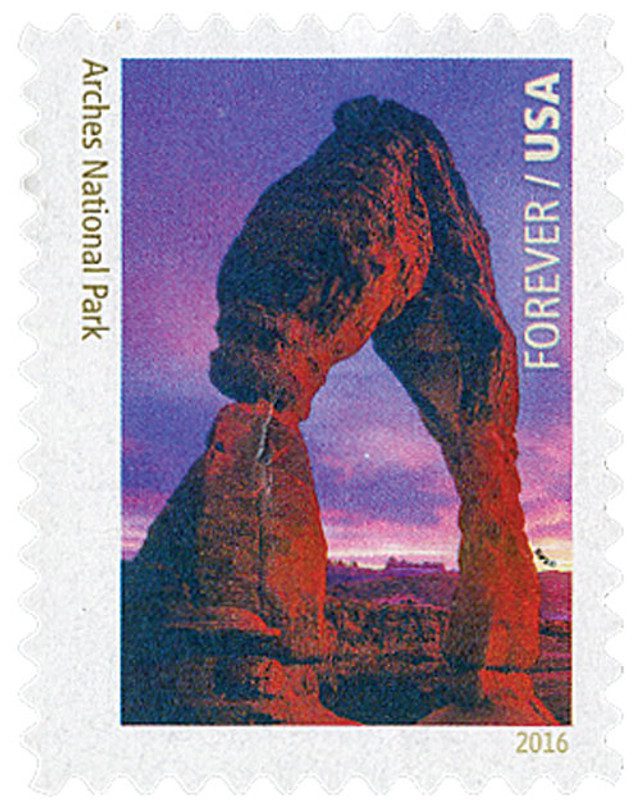#5080h - 2016 First-Class Forever Stamp,National Parks Centennial: Arches National Park