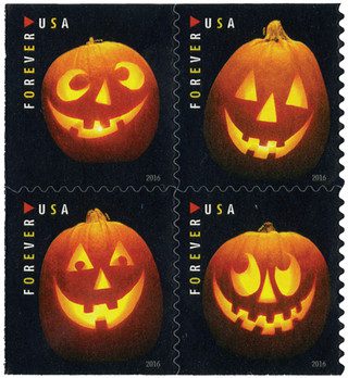 # 5137-40 - 2016 First-Class Forever Stamp - Jack-O'-Lanterns