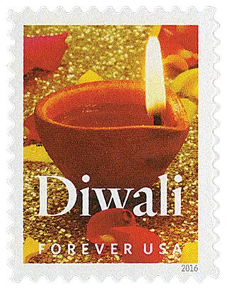 # 5142 - 2016 First-Class Forever Stamp - Diwali