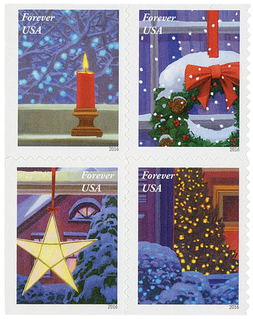# 5145-48 - 2016 First-Class Forever Stamp - Contemporary Christmas: Holiday Windows