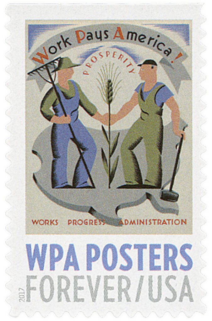 #5181 - 2017 First-Class Forever Stamp,WPA Posters: Work Pays America!