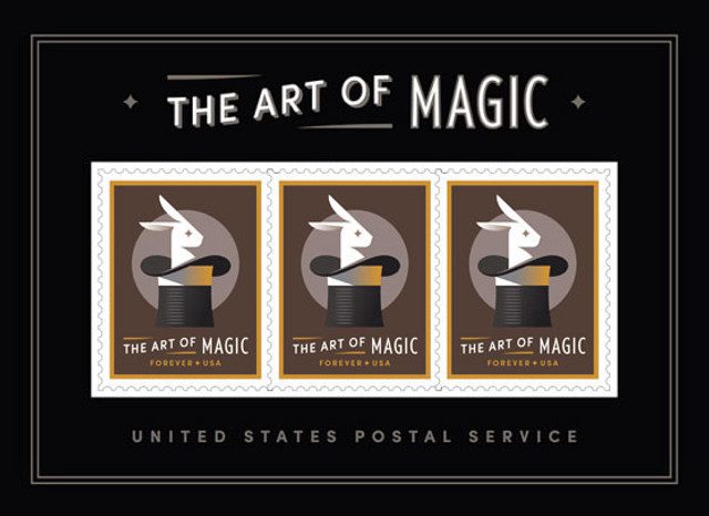 #5306 - 2018 First-Class Forever Stamp,The Art of Magic souvenir sheet of 3