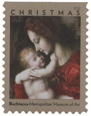 # 5331 - 2018 First-Class Forever Stamp - Madonna and Child by Bachiacca