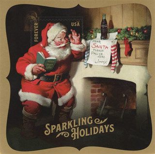 # 5336 - 2018 First-Class Forever Stamp - Sparkling Holidays souvenir sheet