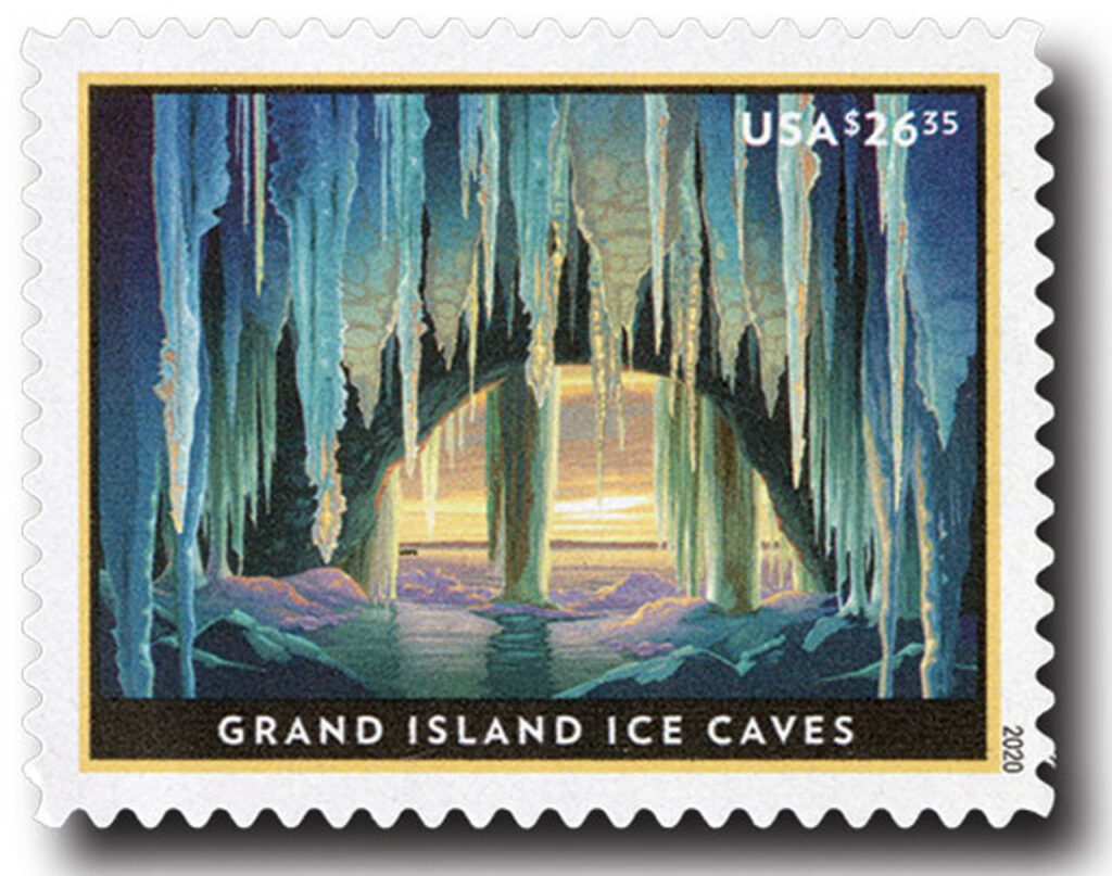 # 5430 - 2020 $26.35 Grand Island Ice Caves, Express Mail