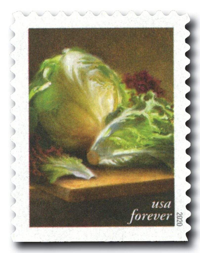 # 5490 - 2020 First-Class Forever Stamps - Fruits and Vegetables: Lettuces