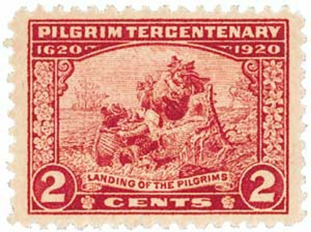 1920 2¢ Pilgrim Tercentenary: Landing of the Pilgrims