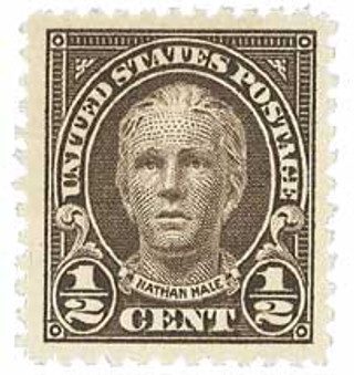 1925 1/2¢ Nathan Hale, olive brown