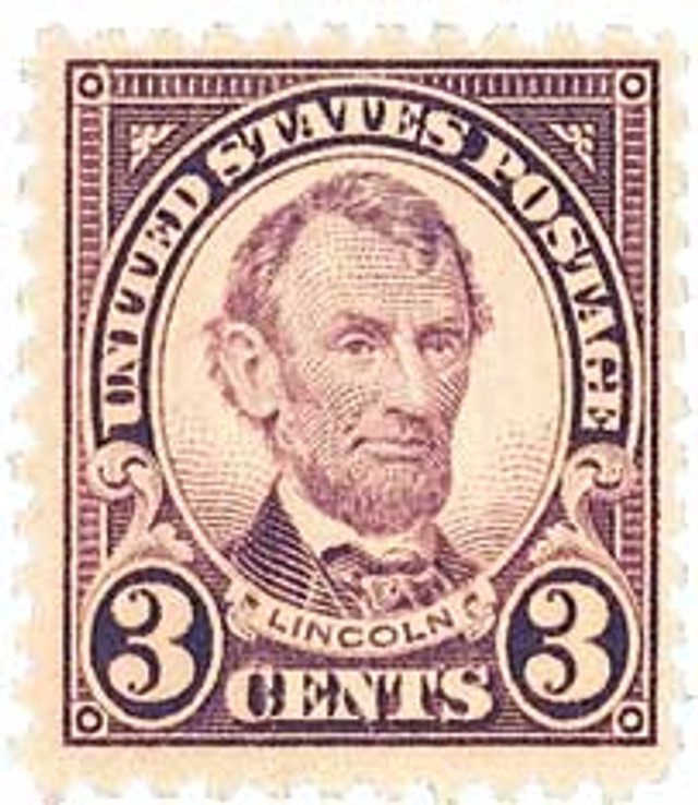 1923 3¢ Lincoln, violet