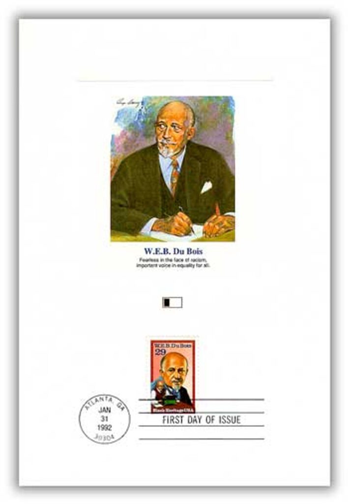 # 55955 - 1992 W.E.B. Du Bois Proofcard