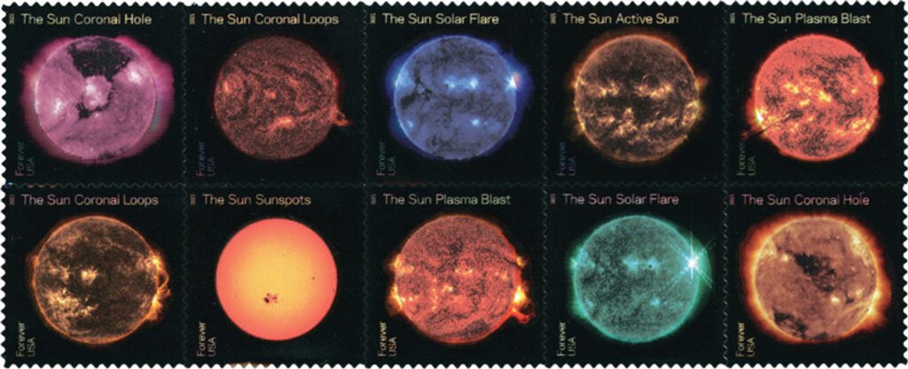 # 5598-5607 - 2021 First-Class Forever Stamps - Sun Science