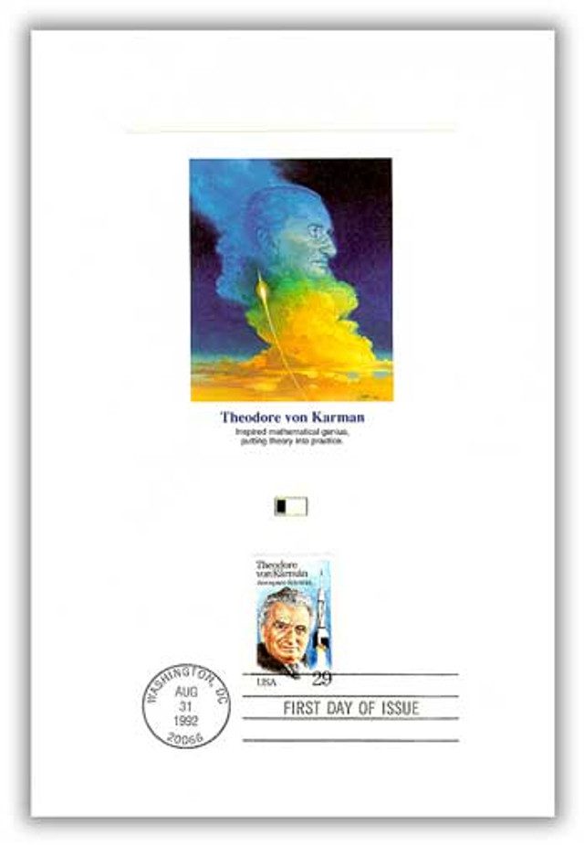 #56070 - 1992 Theodore von Karman Proofcard