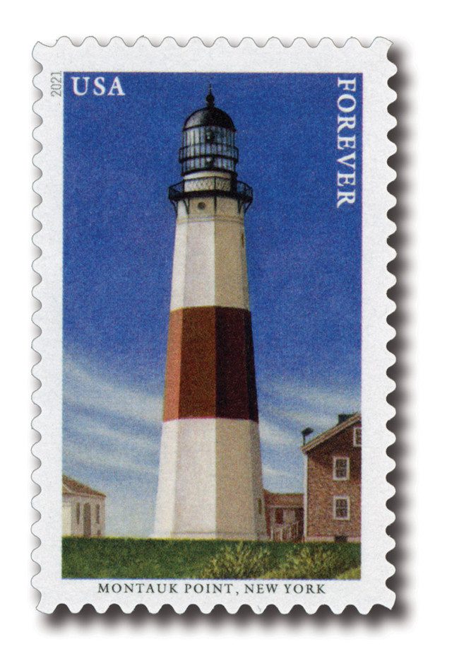 #5621 - 2021 First-Class Forever Stamp,Mid-Atlantic Lighthouses: Montauk Point Lighthouse, New York