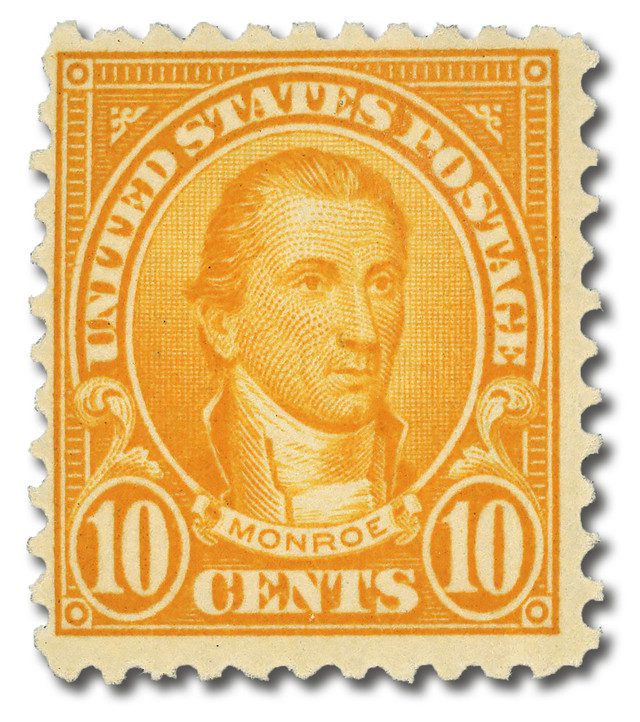 1923 10¢ Monroe, orange
