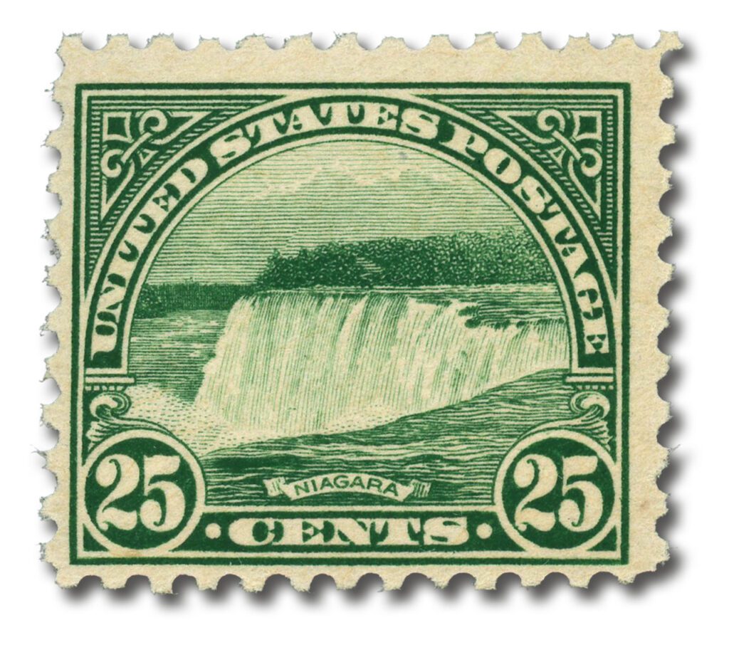 # 568 - 1922 25c Niagara Falls, green