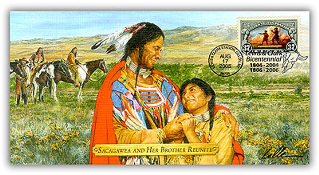 # 571467 - 2005 L&C Sacagawea & Brother Reunite Commem