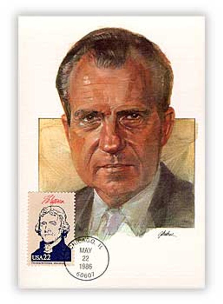 # 57345A - 1986 Presidents-Richard Nixon Maxicard