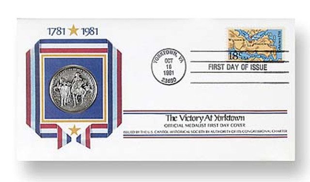 #59045 - 1981 Yorktown Silver FDC with Album