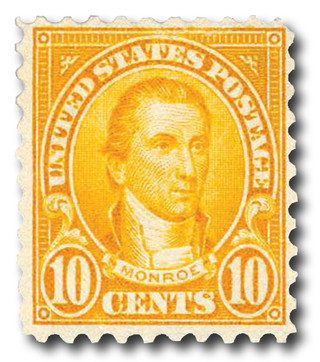 # 591 - 1925 10c Monroe, orange