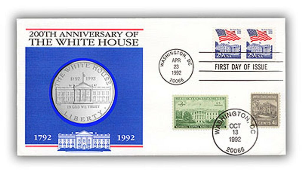 # 59260A - 1992 White House Bicentennial Coin Cover