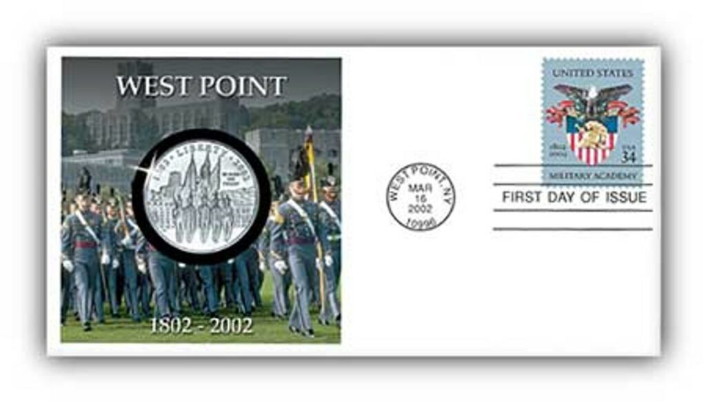 #59710A - 2002 West Point Coin First Day Cover