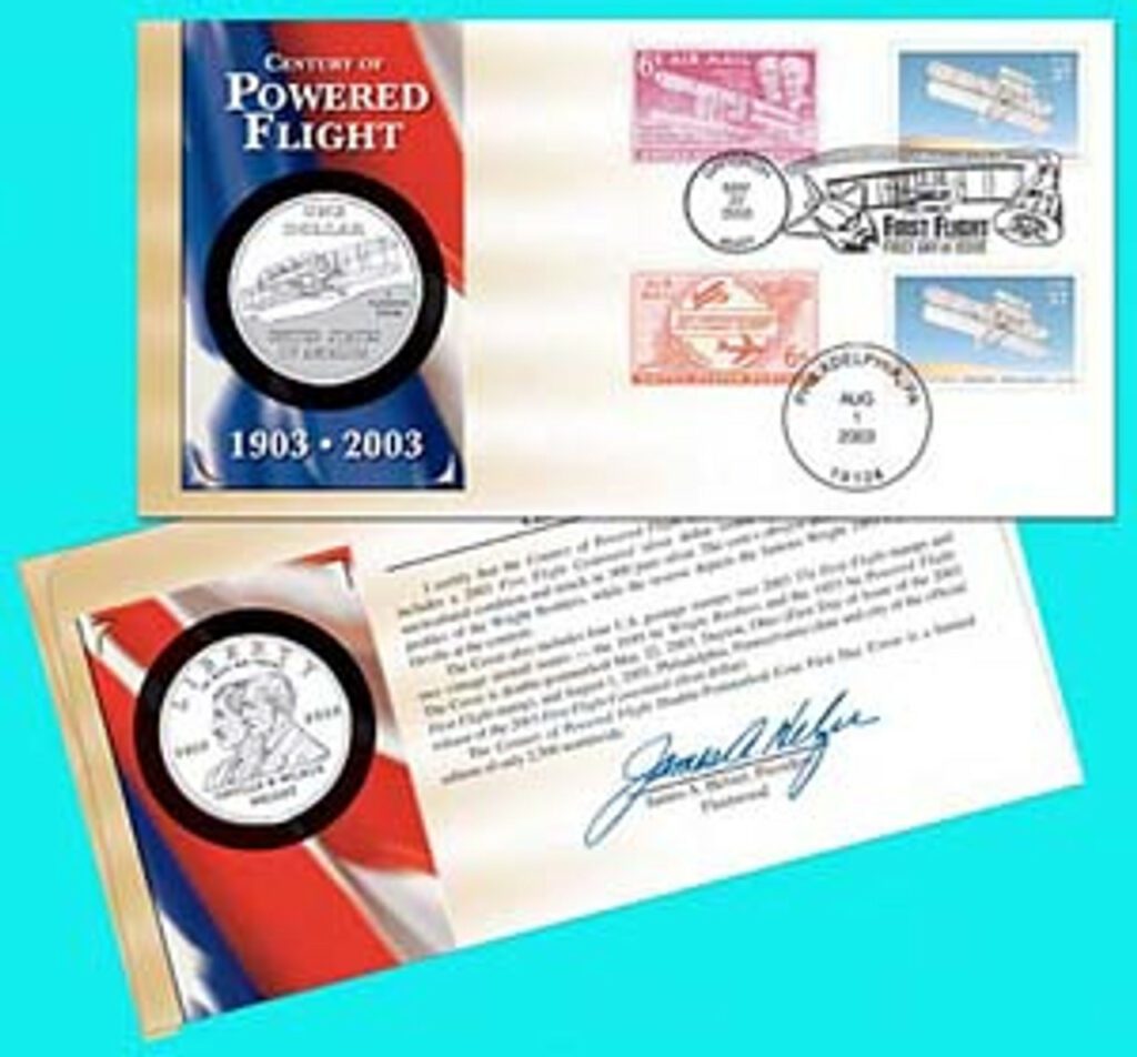 2003 Centennial of Powered Flight Coin Cover