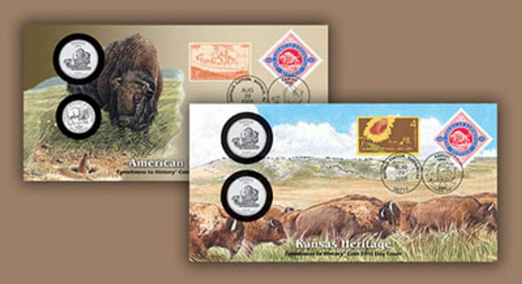 # 59762 - 2005 Kansas Quarter Dollar & Bison PNCs