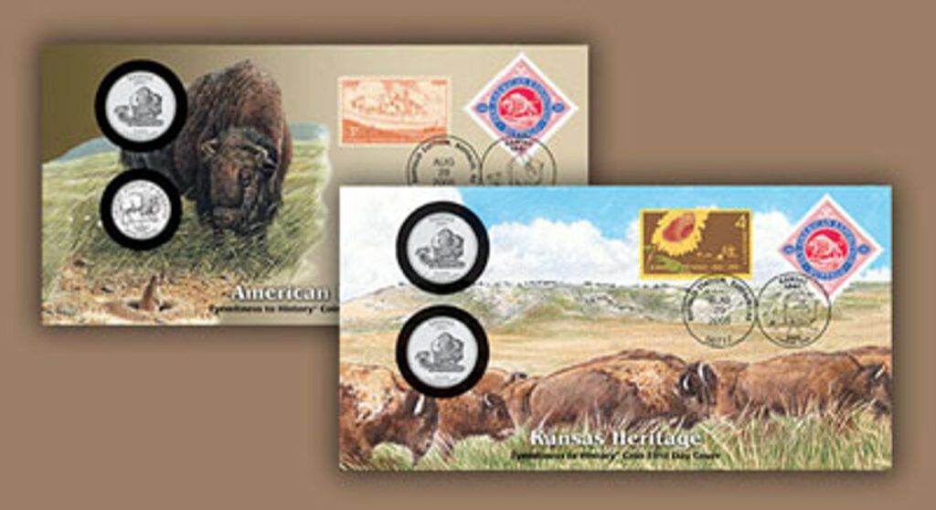 # 59762 - 2005 Kansas Quarter Dollar & Bison PNCs