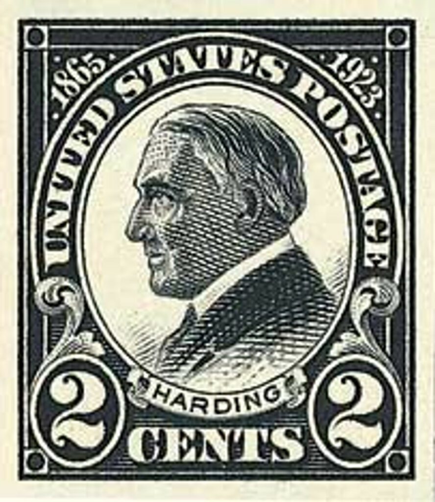 1923 2¢ Harding Memorial Issue Imperforate