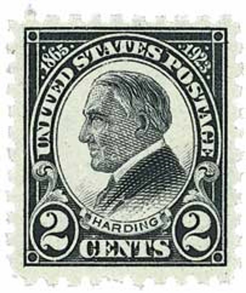 1923 2¢ Harding Memorial Issue Rotary Press