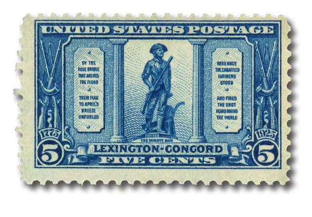 619 - 1925 5c Lexington-Concord Issue: The Minuteman