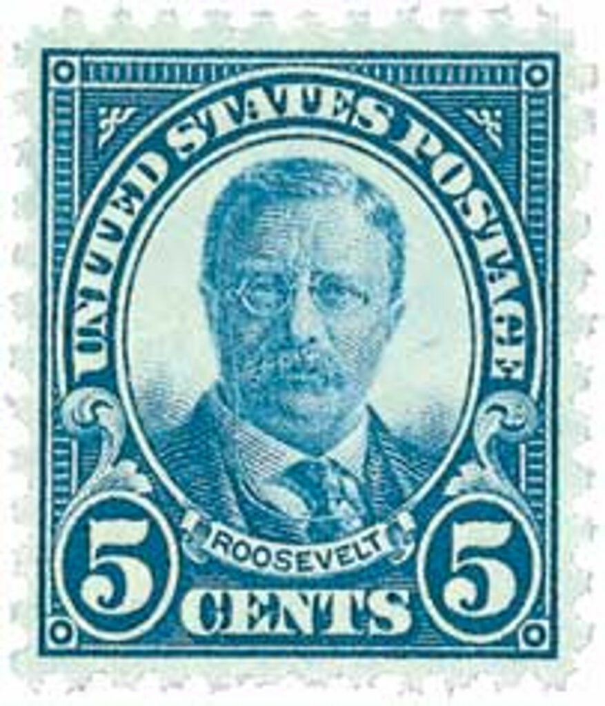 # 637 - 1927 5c Theodore Roosevelt, dark blue
