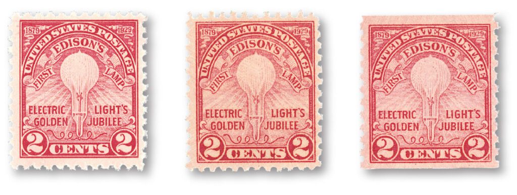 # 654-56 - Complete Set, 1929 Edison Commemorative Set