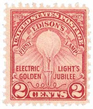 1929 2¢ Edison's First Lamp
