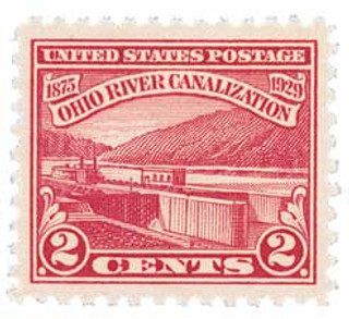 # 681 - 1929 2c Ohio River Canalization