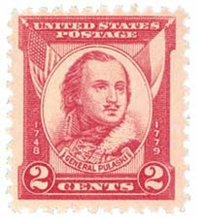 1931 2¢ General Casmir Pulaski
