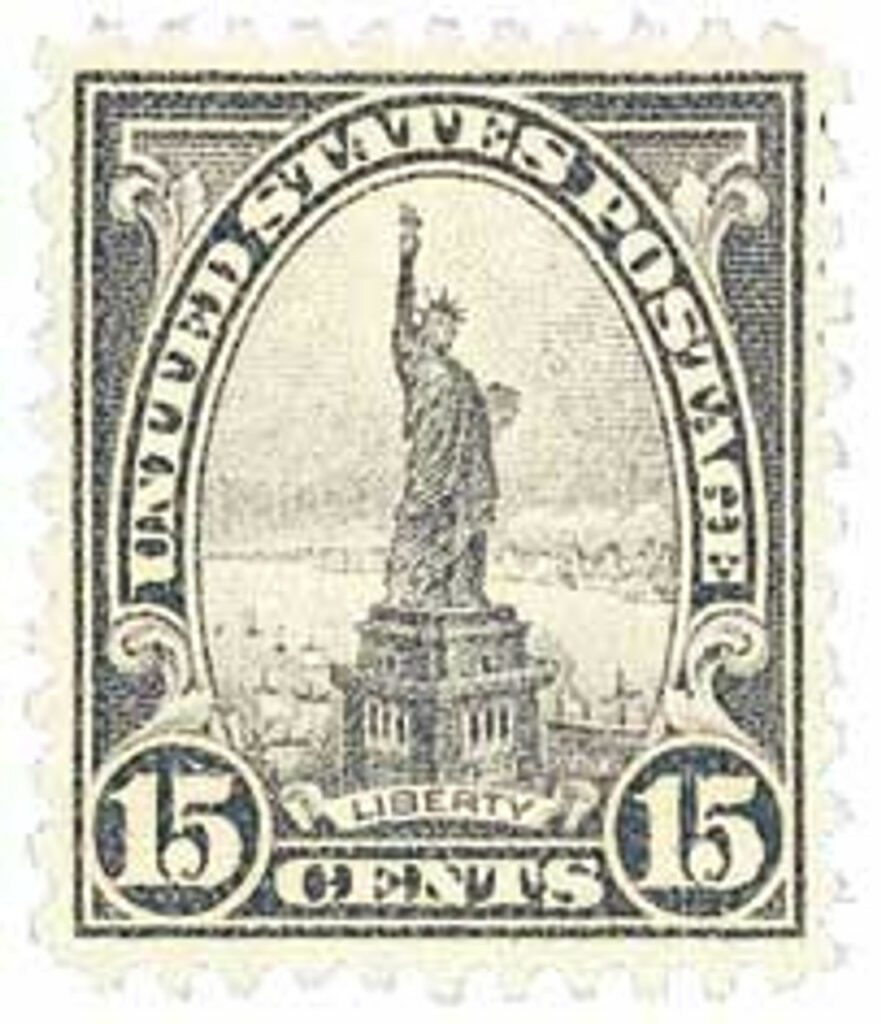 # 696 - 1931 15c Statue of Liberty, gray