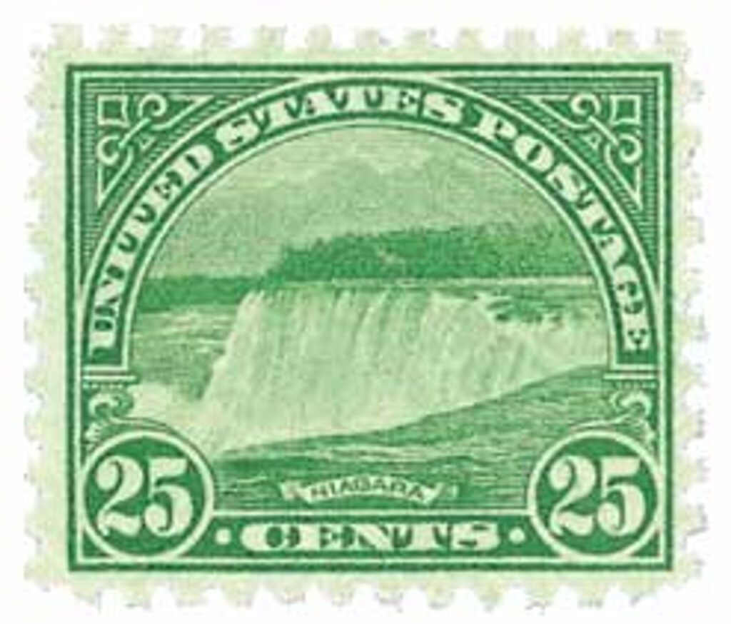 # 699 - 1931 25c Niagara Falls, blue green