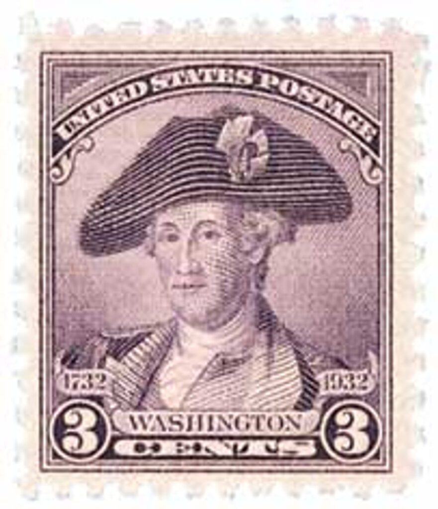 #708 - 1932 Washington Bicentennial: 3c Washington by Charles Willson Peale