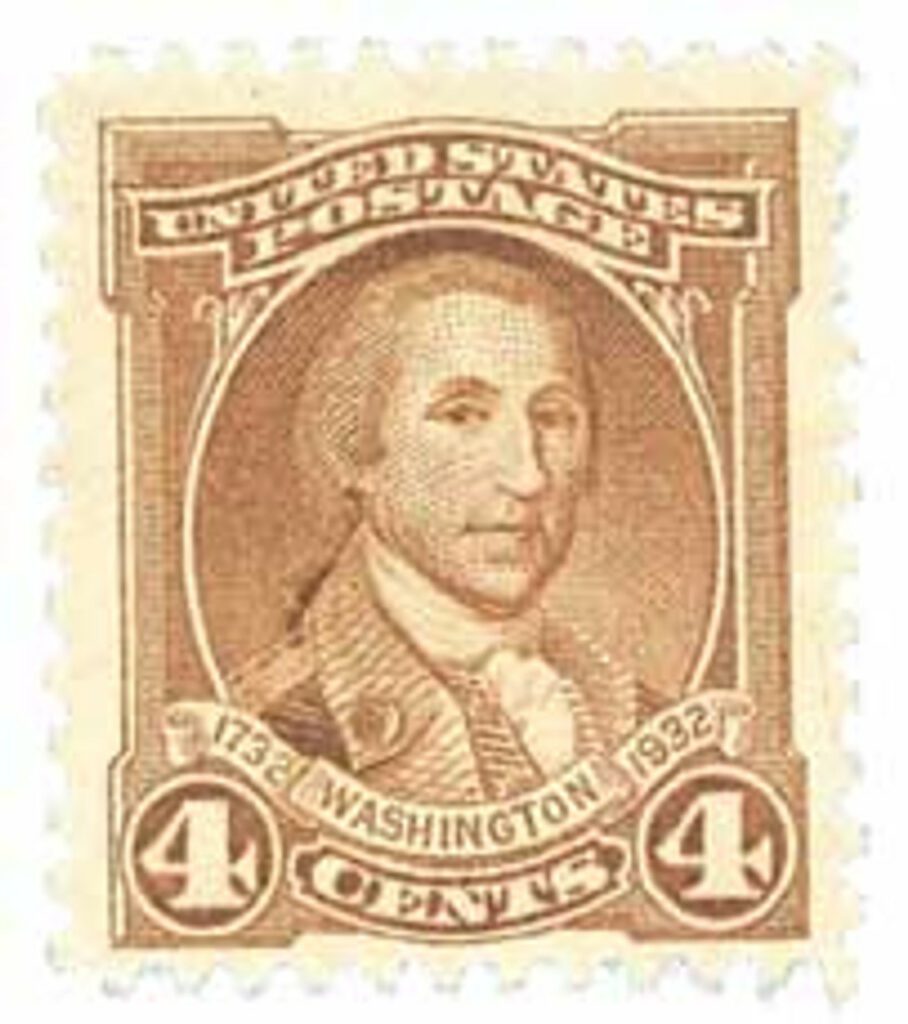 1932 Washington Bicentennial: 4¢ Washington by Charles P. Polk