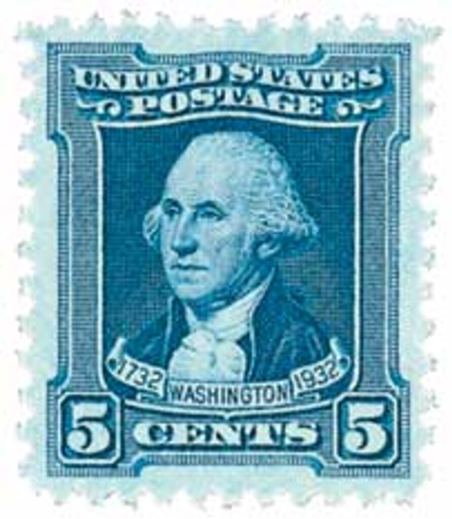#710 - 1932 Washington Bicentennial: 5c Washington by Charles Willson Peale