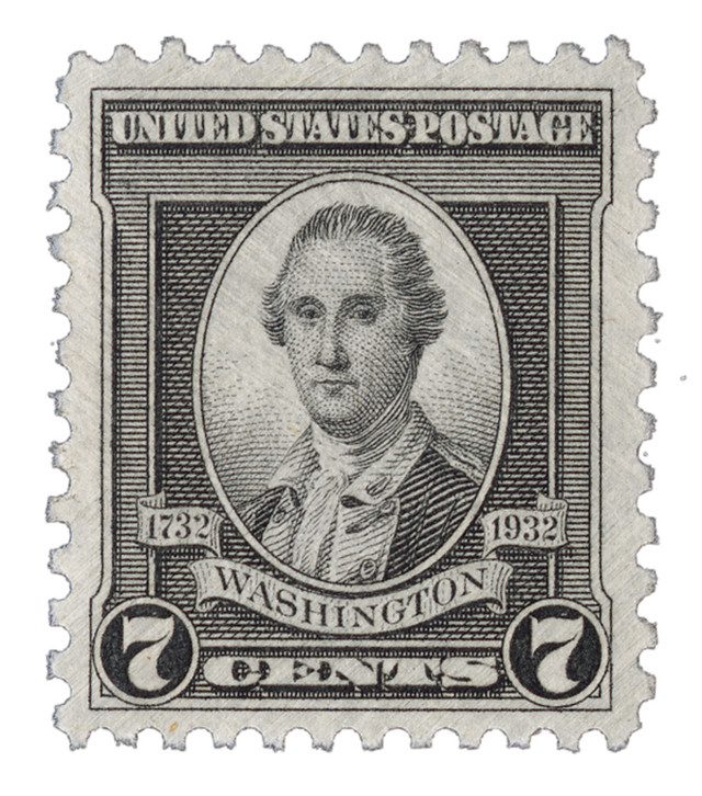 # 712 - 1932 Washington Bicentennial: 7c Washington by John Trumbull