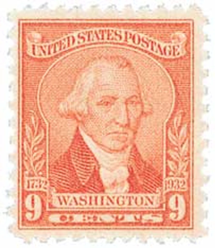 # 714 - 1932 Washington Bicentennial: 9c Washington by William Joseph Williams