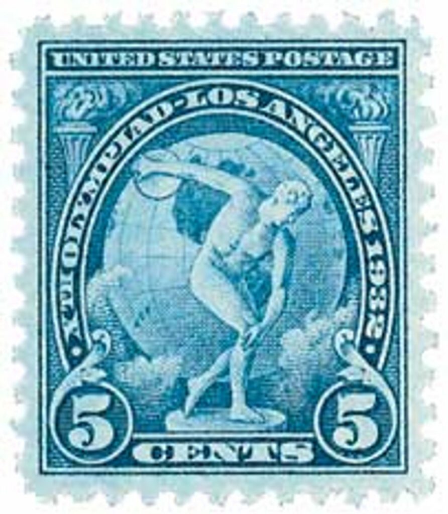 1932 5c 10th Summer Olympic Games: Discus Thrower
