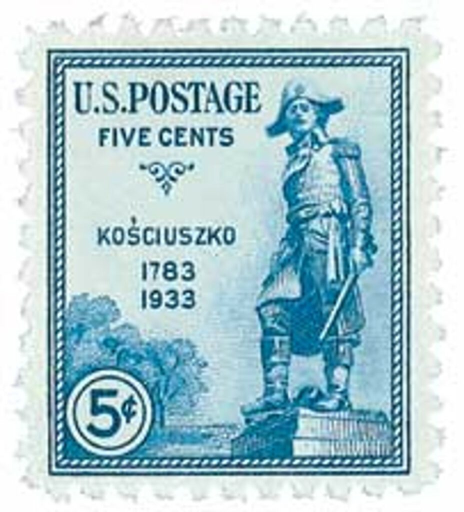 # 734 - 1933 5c General Tadeusz Kosciuszko