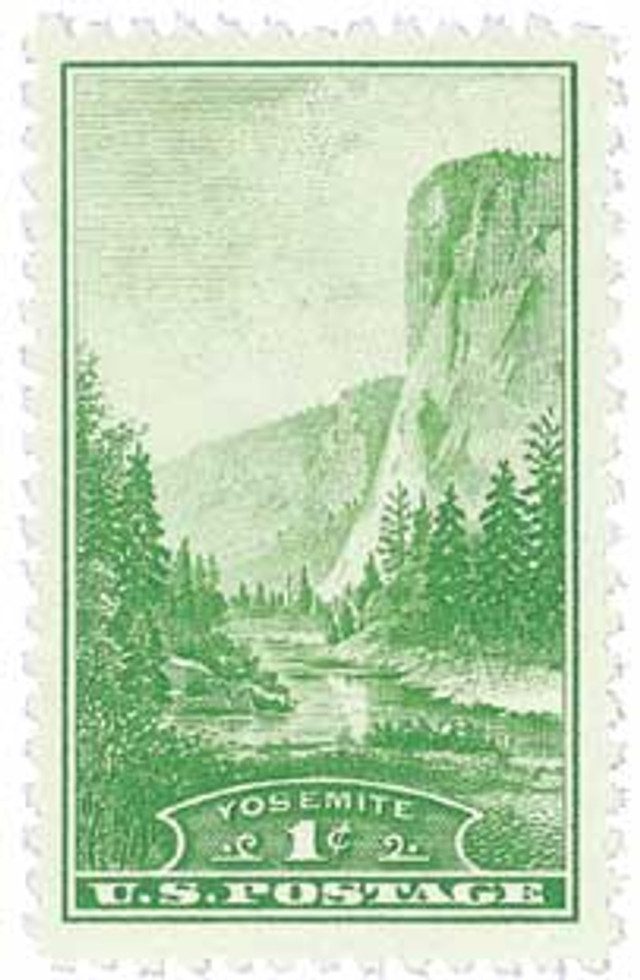 1934 1c National Parks: Yosemite, California