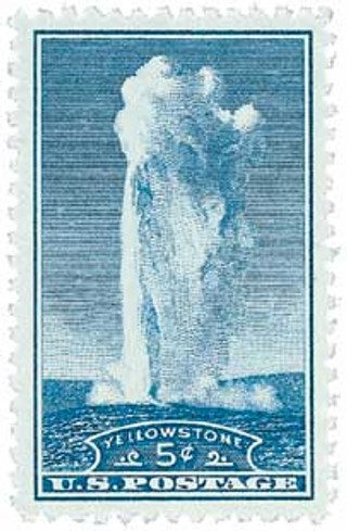 1934 5¢ National Parks: Yellowstone, Wyoming