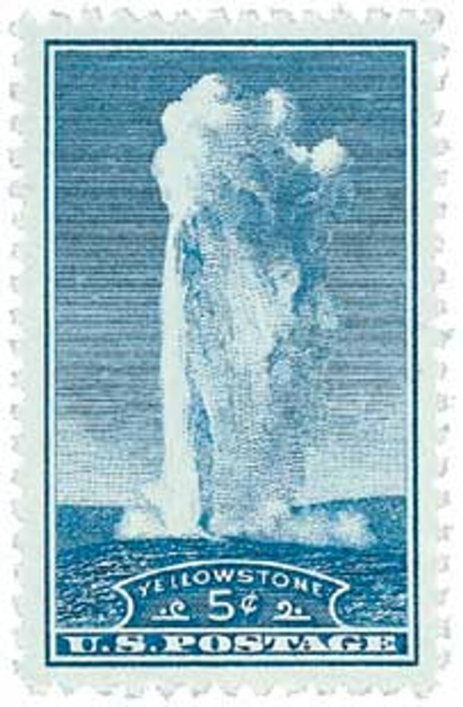 1934 5c National Parks: Yellowstone, Wyoming